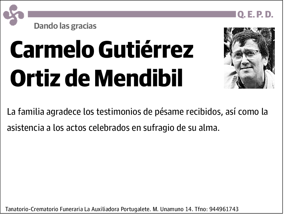 Carmelo Gutiérrez Ortiz de Mendibil