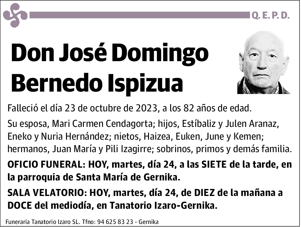 José Domingo Bernedo Ispizua