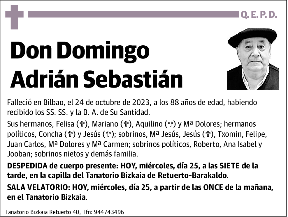 Domingo Adrián Sebastián