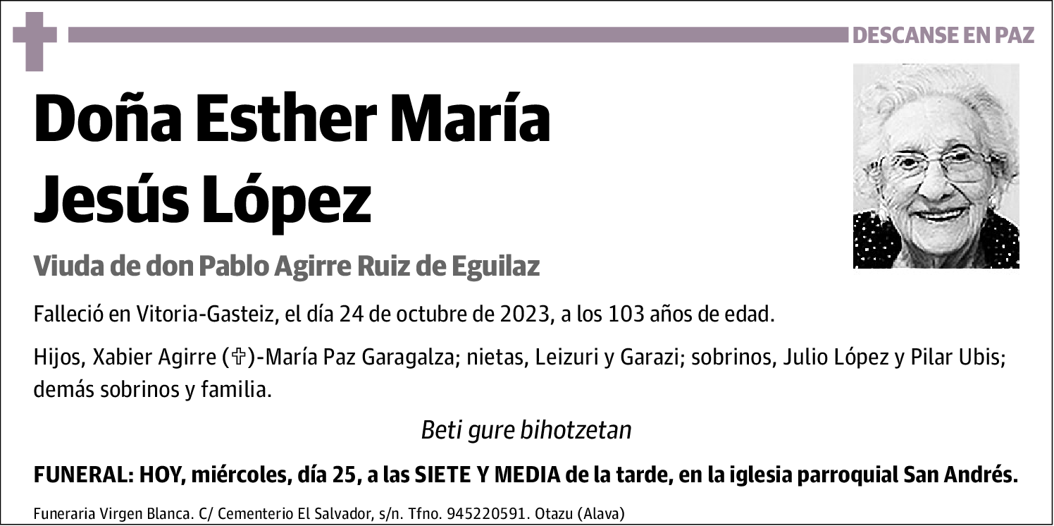 Esther María Jesús López