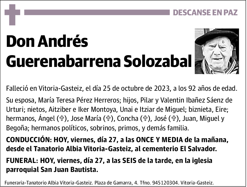 Andrés Guerenabarrena Solozabal