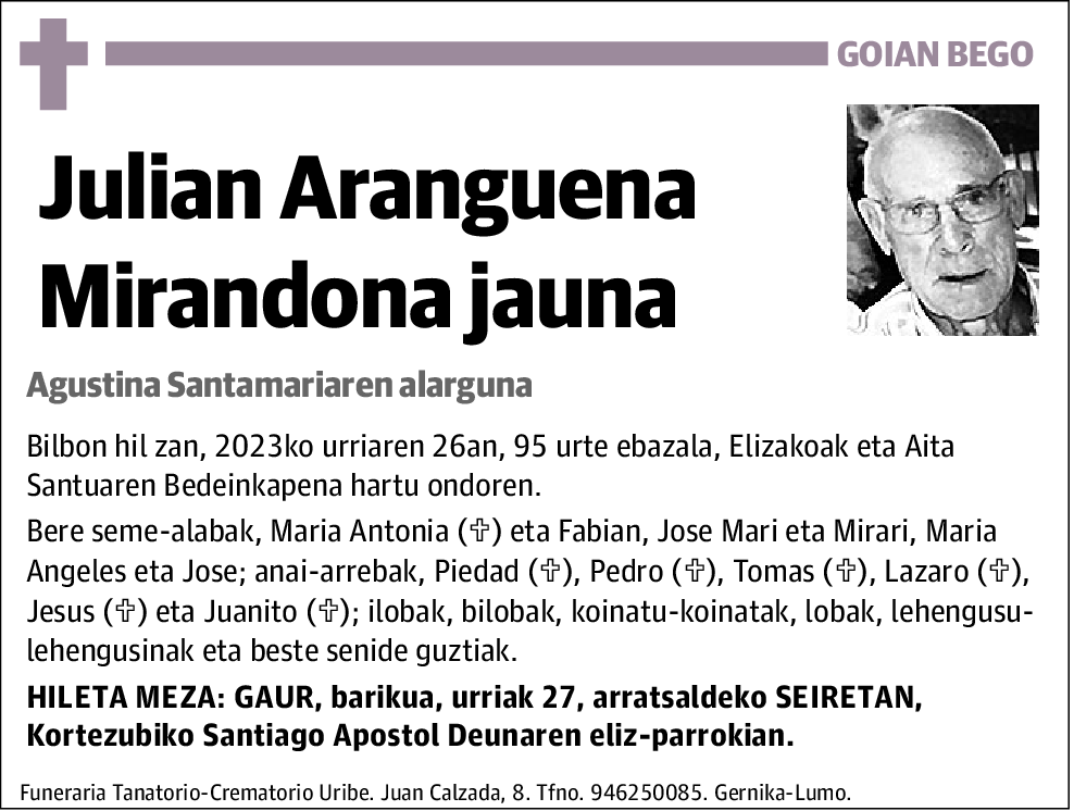 Julian Aranguena Mirandona