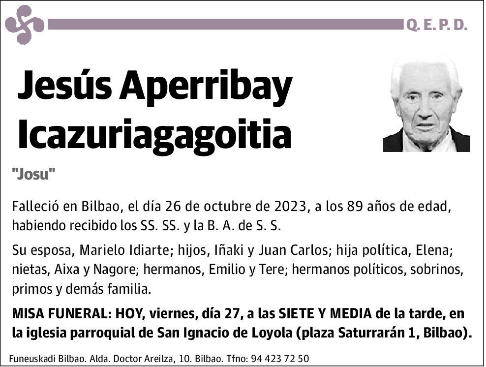 Jesús Aperribay Icazuriagagoitia