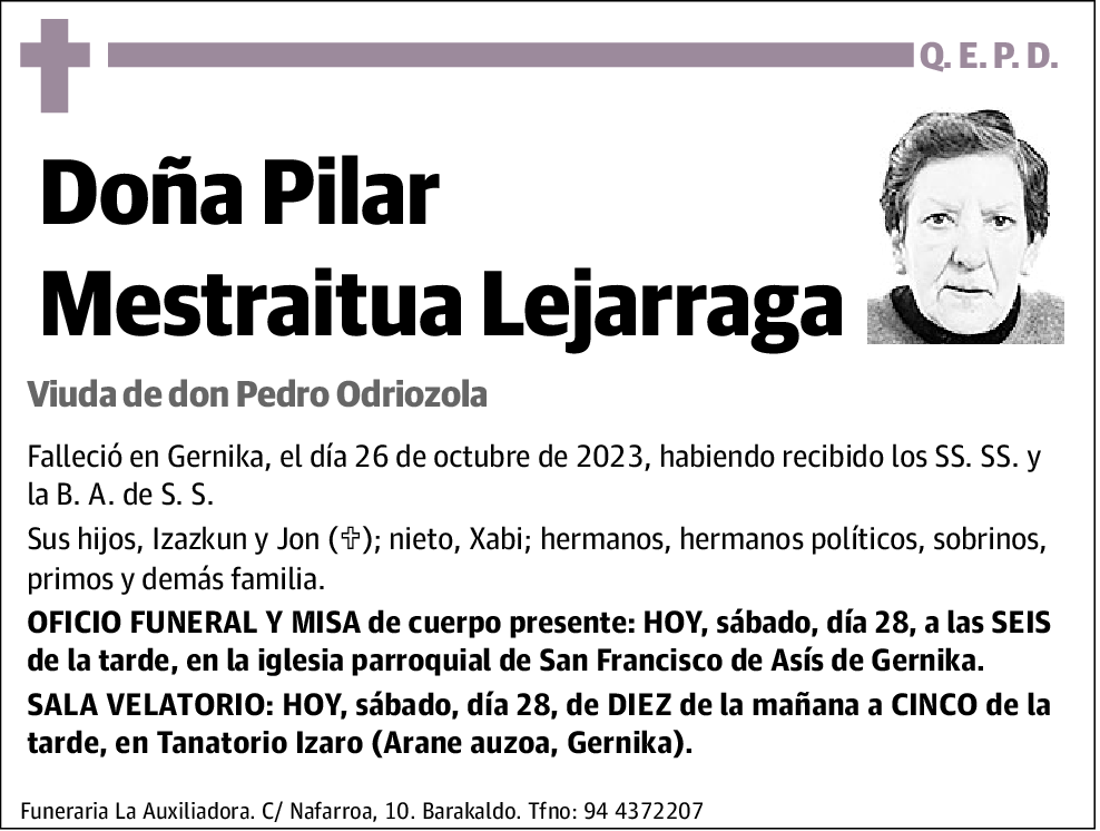 Pilar Mestraitua Lejarraga