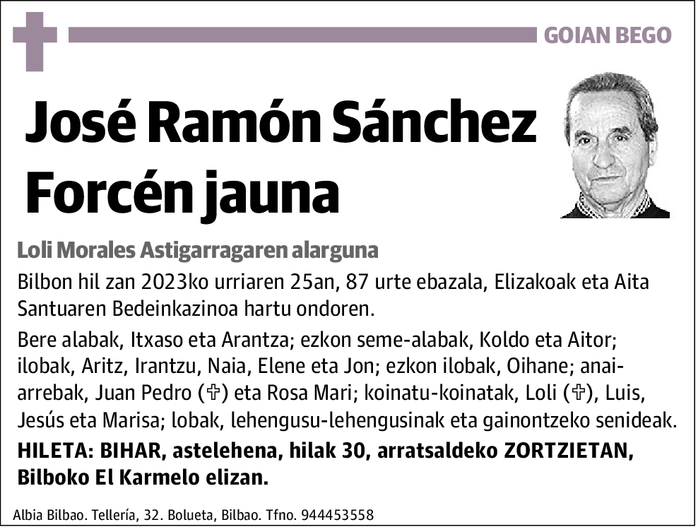 José Ramón Sánchez Forcén