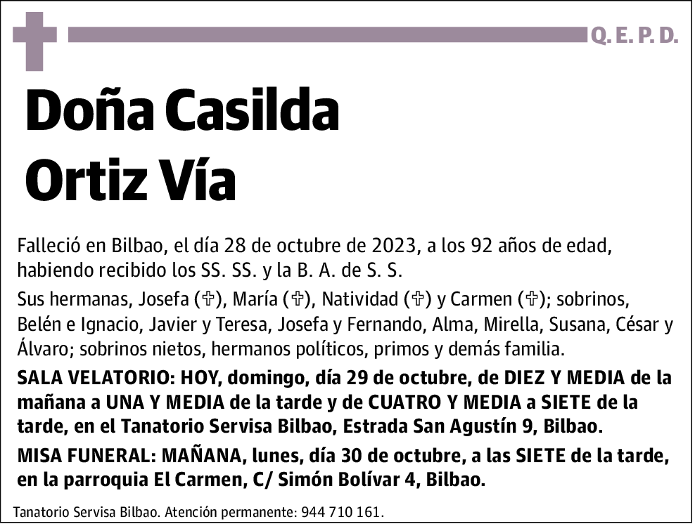 Casilda Ortiz Vía