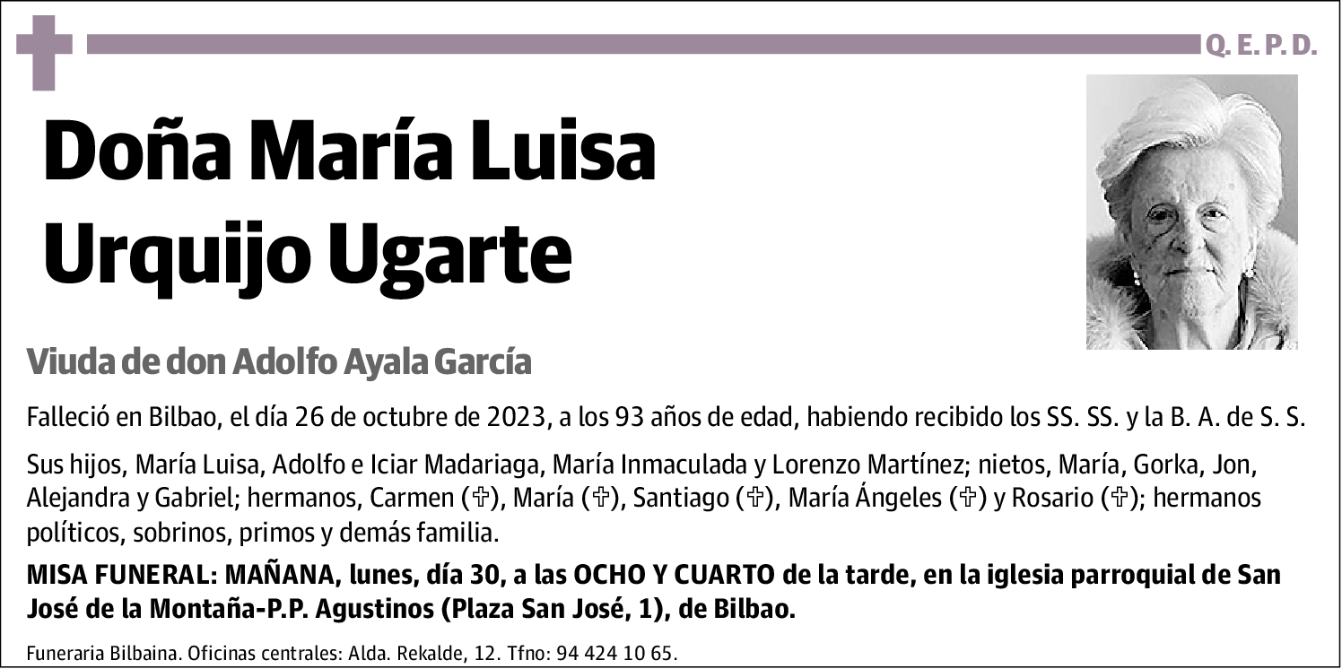 María Luisa Urquijo Ugarte