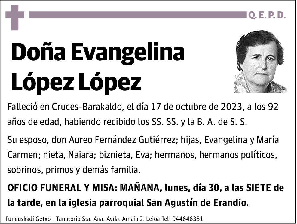 Evangelina López López