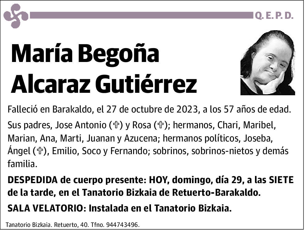 María Begoña Alcaraz Gutiérrez