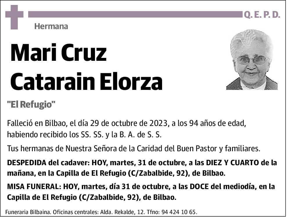 Mari Cruz Catarain Elorza