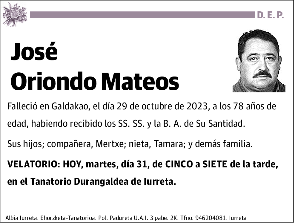 José Oriondo Mateos