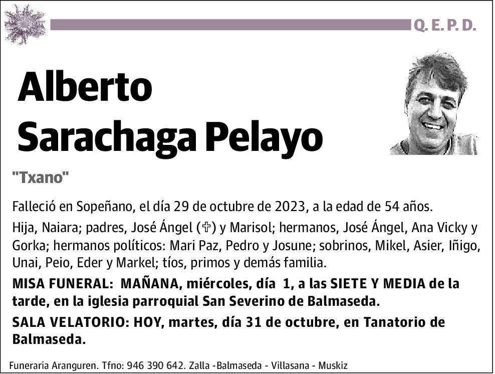 Alberto Sarachaga Pelayo