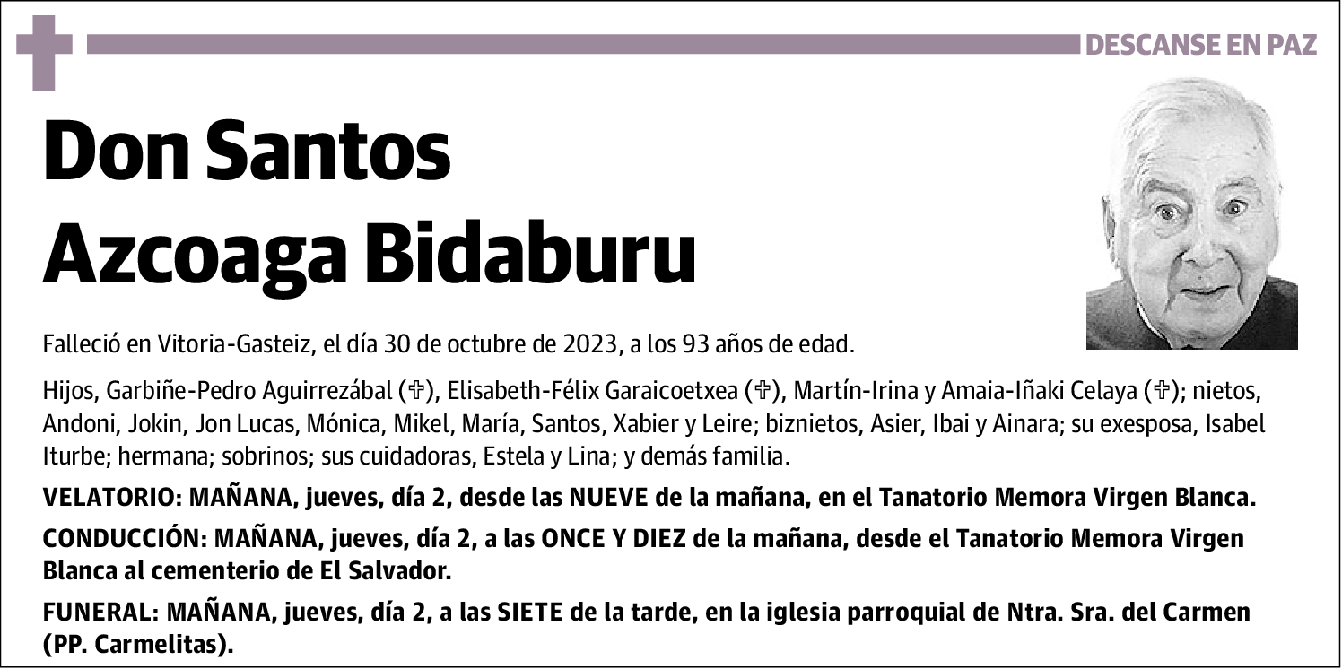 Santos Azcoaga Bidaburu