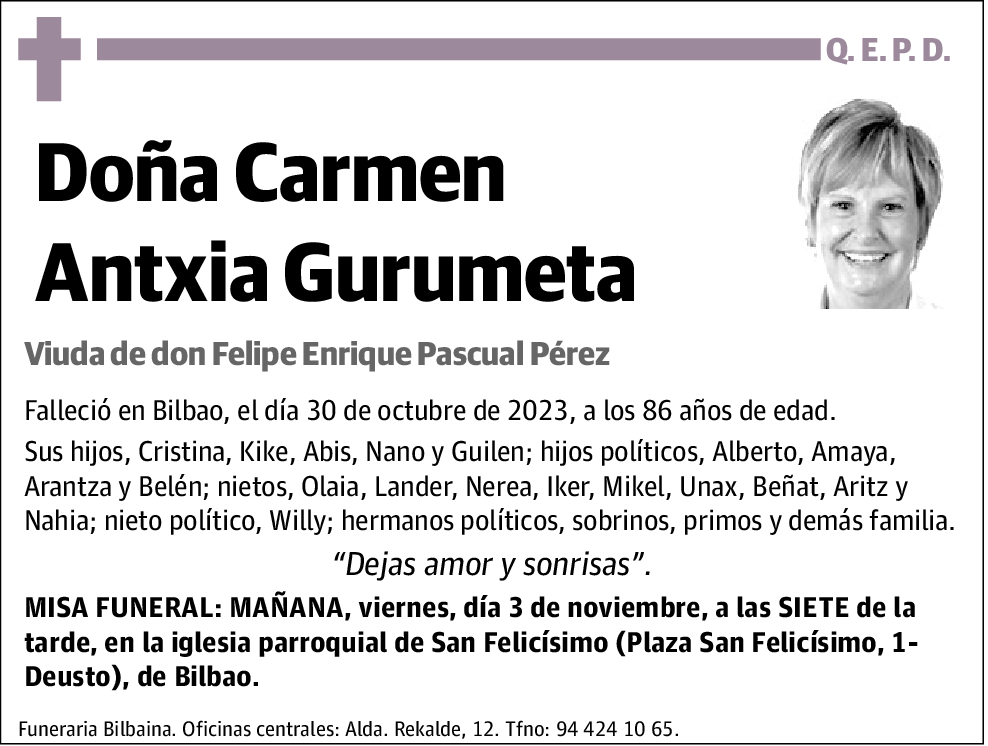 Carmen Antxia Gurumeta