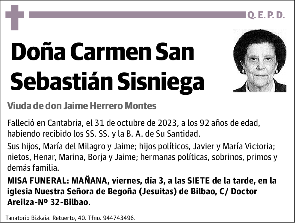 Carmen San Sebastián Sisniega