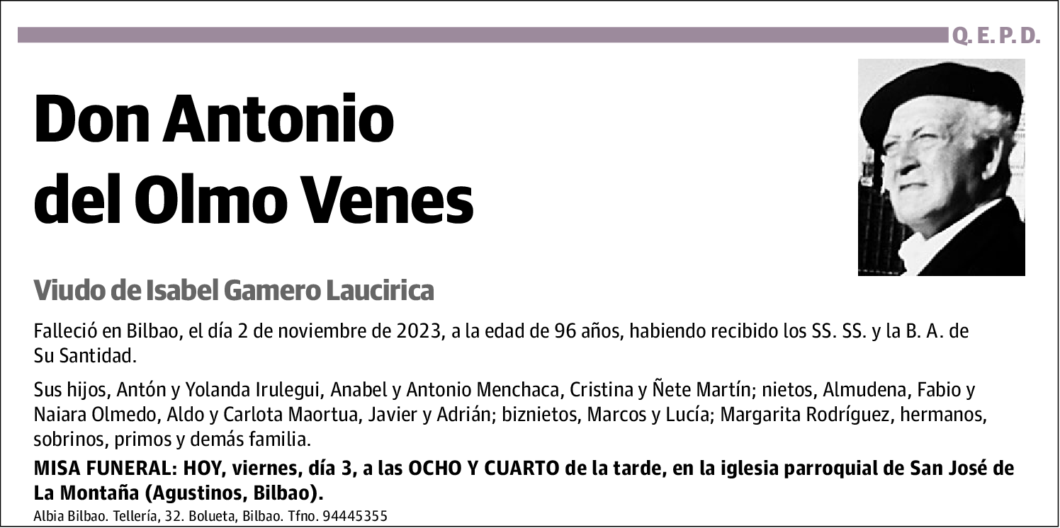 DEL OLMO VENES,ANTONIO