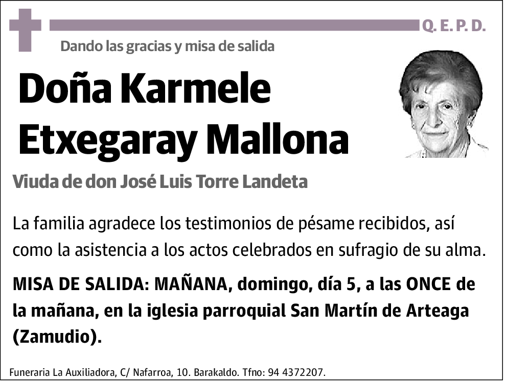 Karmele Etxegaray Mallona