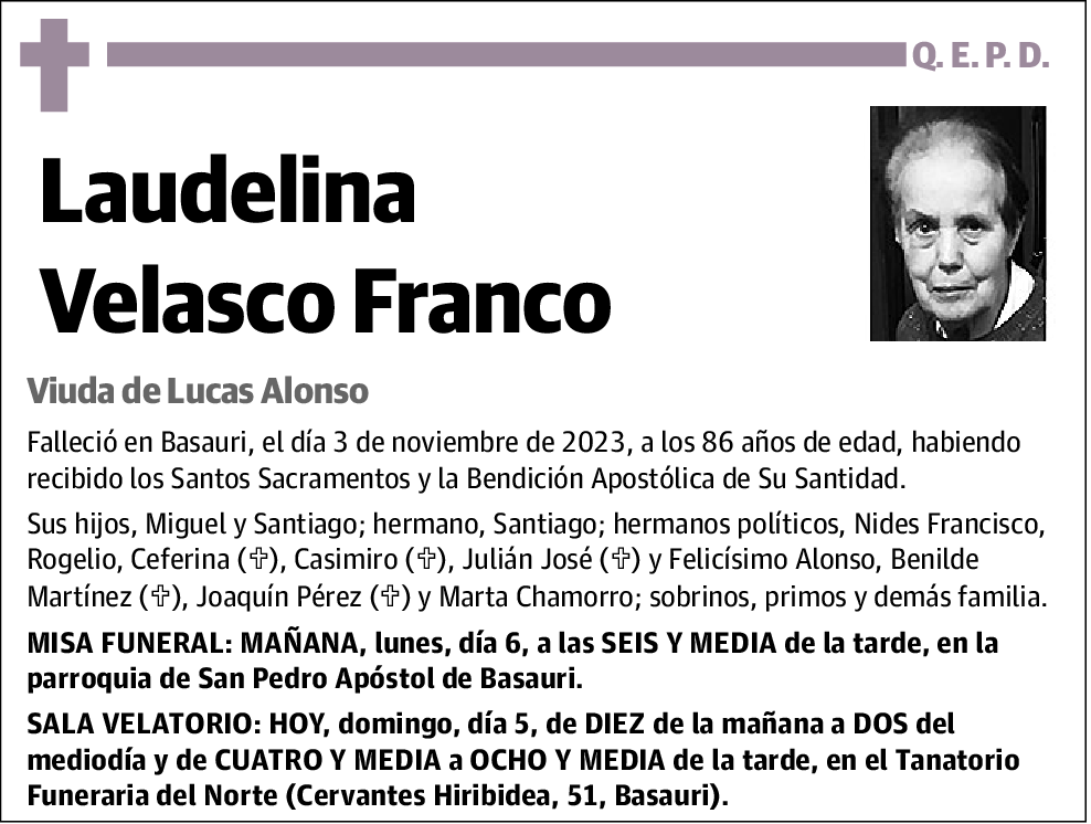 Laudelina Velasco Franco