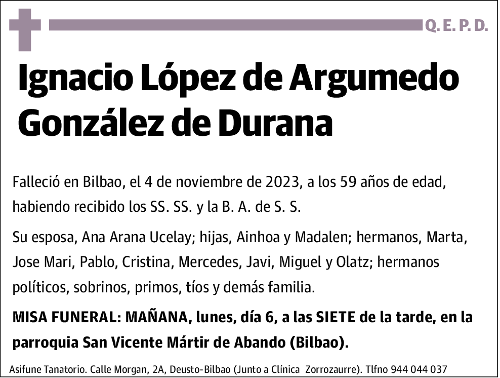 Ignacio López de Argumedo González de Durana