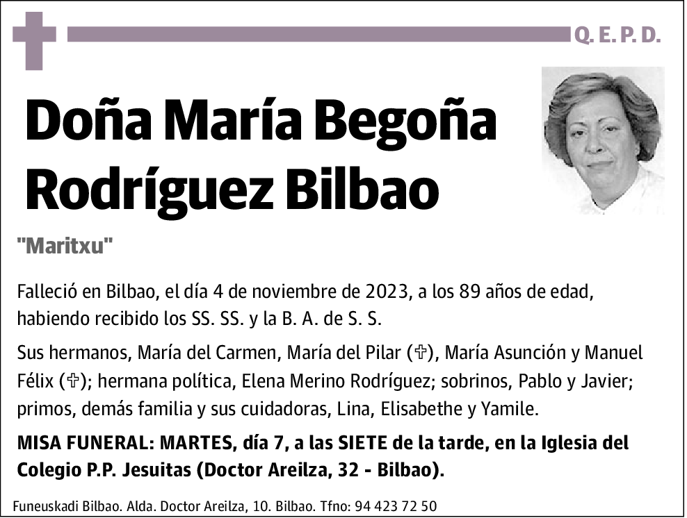 María Begoña Rodríguez Bilbao