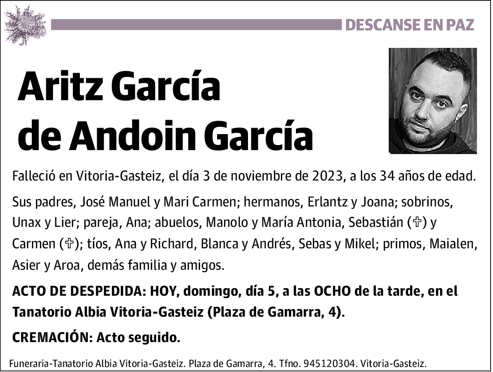 Aritz García de Andoin García