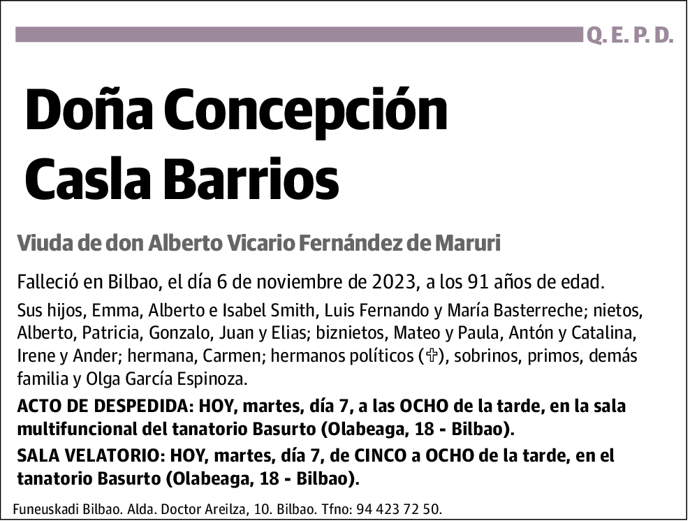 Concepción Casla Barrios