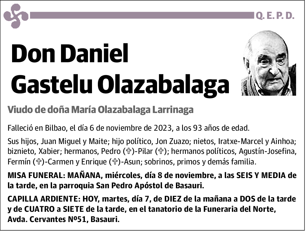 Daniel Gastelu Olazabalaga