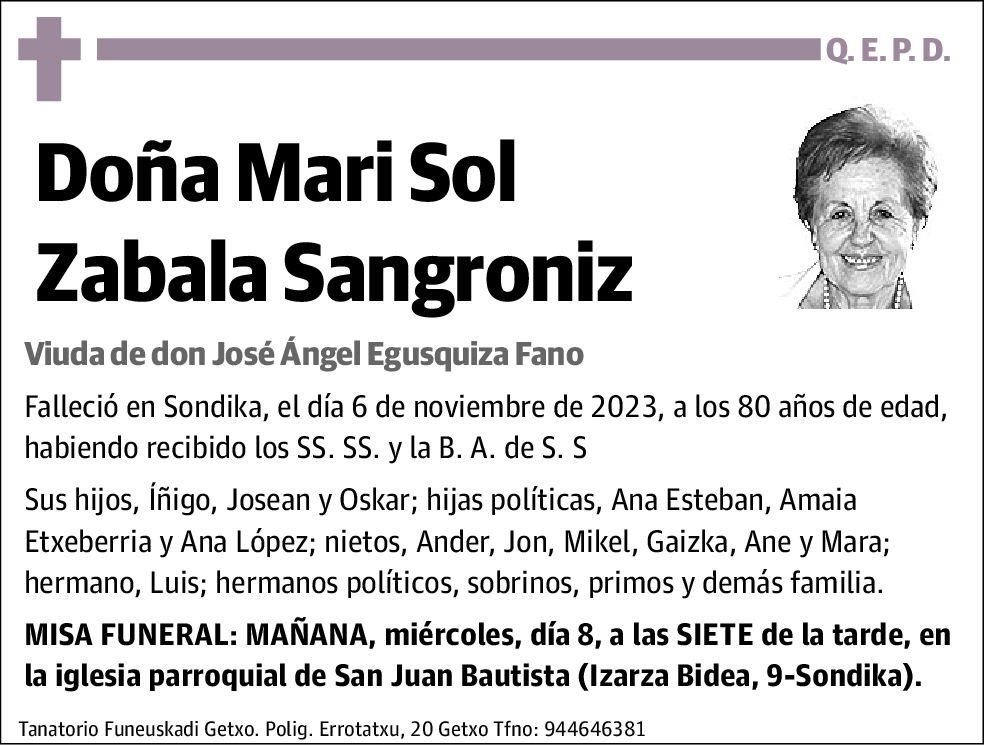 Mari Sol Zabala Sangroniz