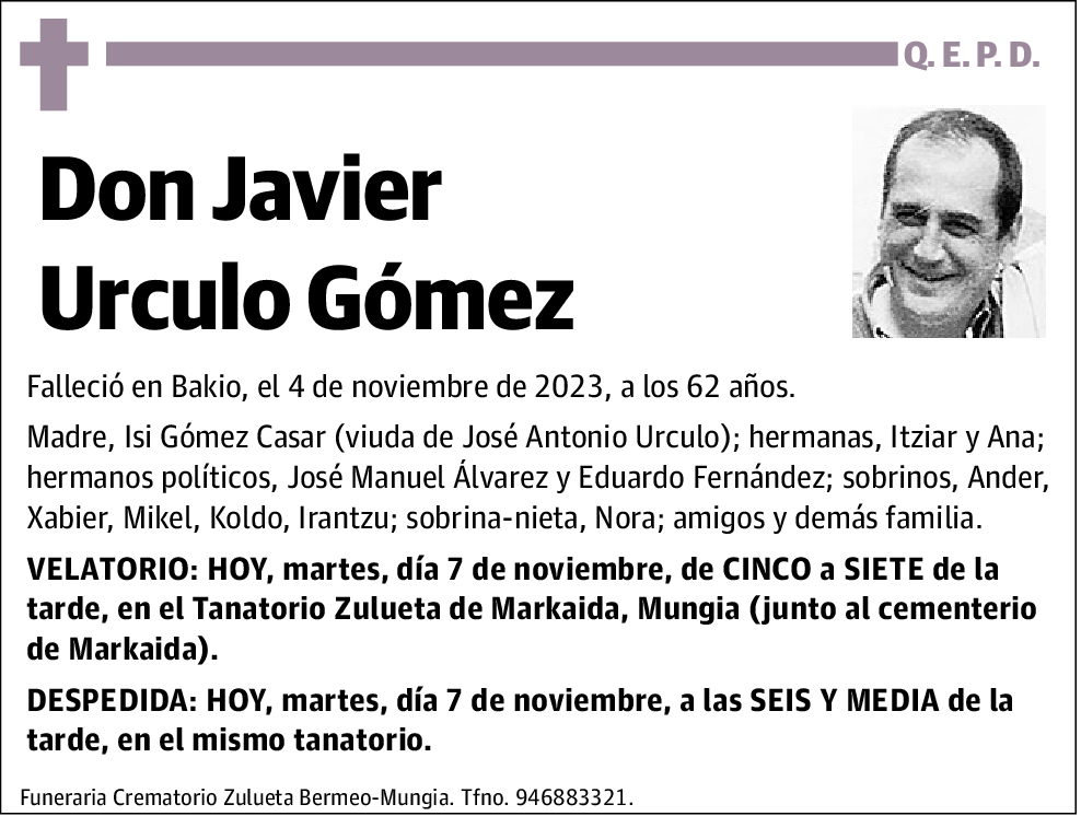 Javier Urculo Gómez