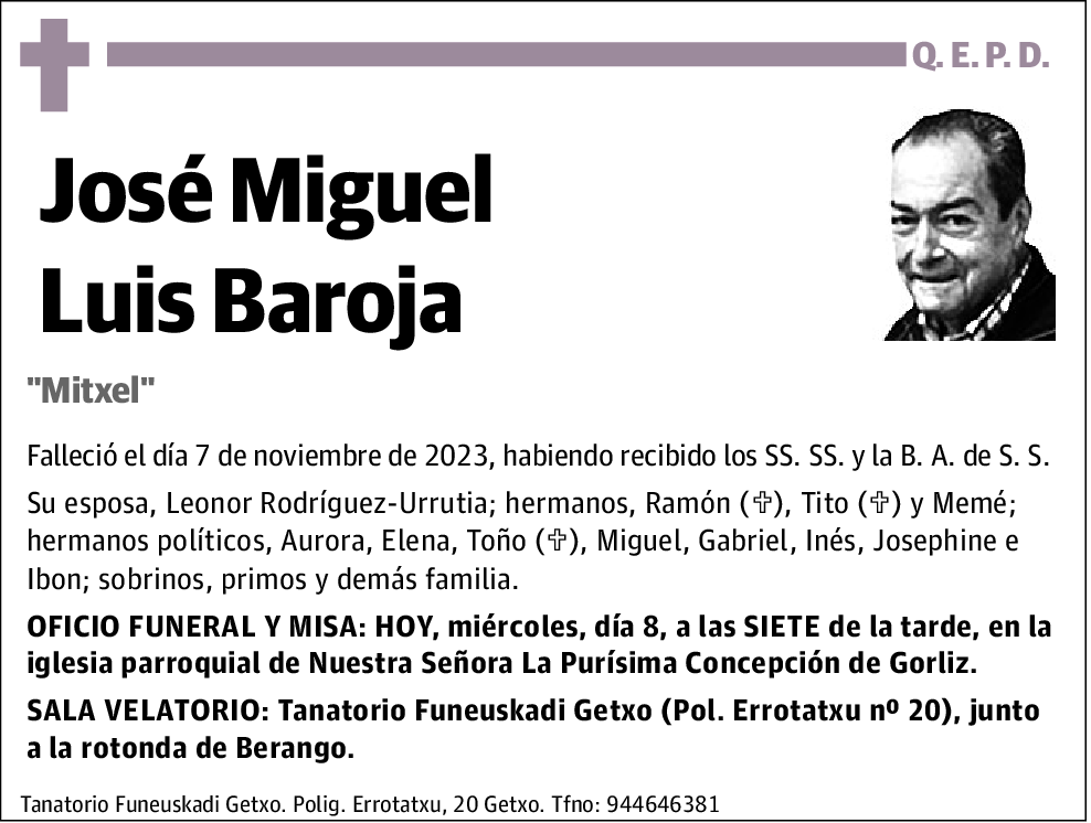 José Miguel Luis Baroja