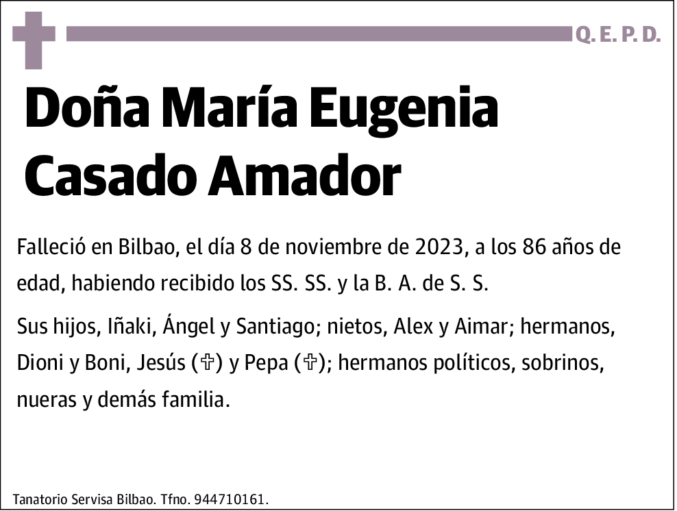 CASADO AMADOR,MARÍA EUGENIA