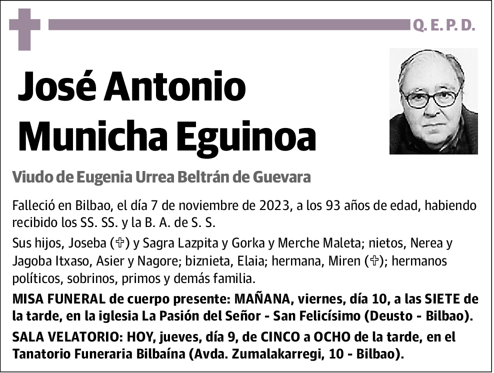 MUNICHA EGUINOA,JOSÉ ANTONIO