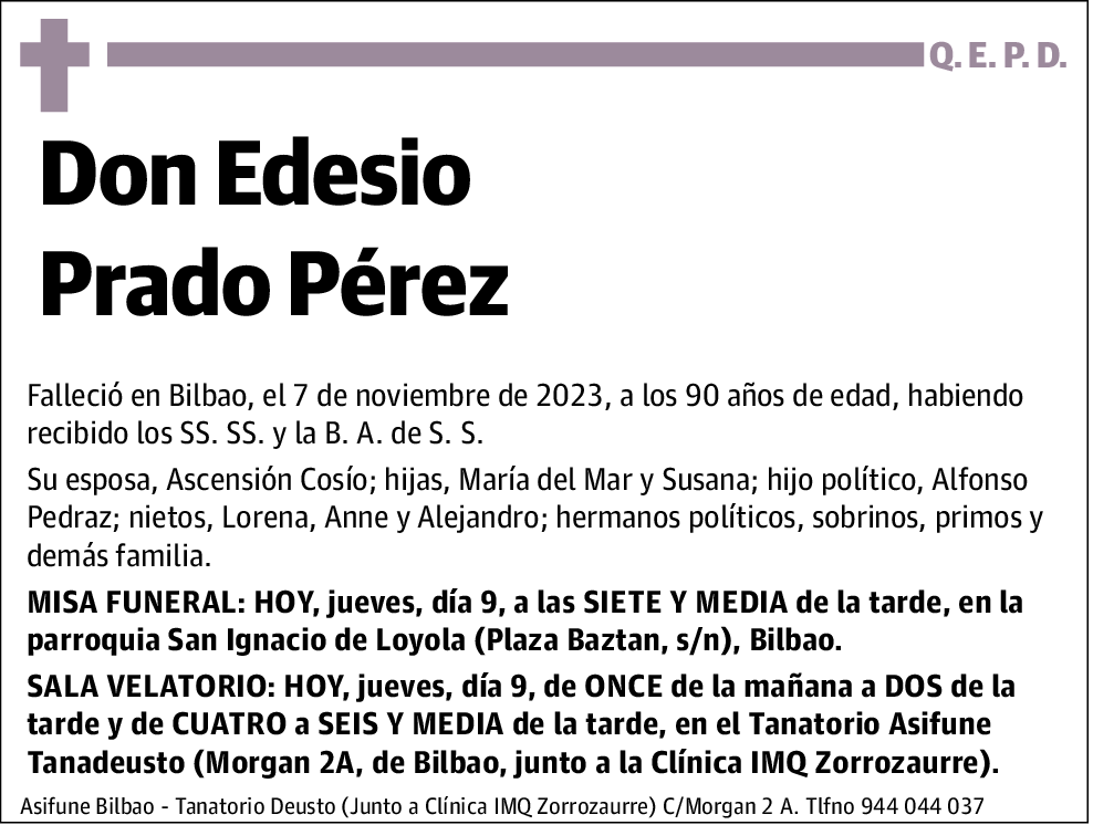 PRADO PÉREZ,EDESIO