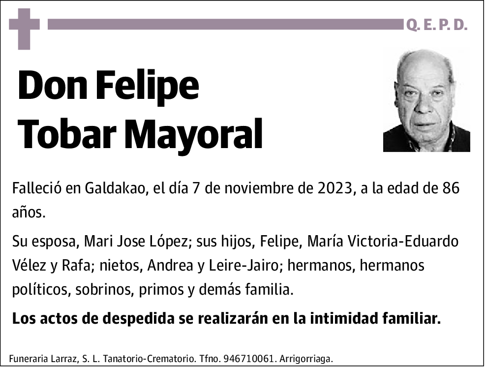 TOBAR MAYORAL,FELIPE