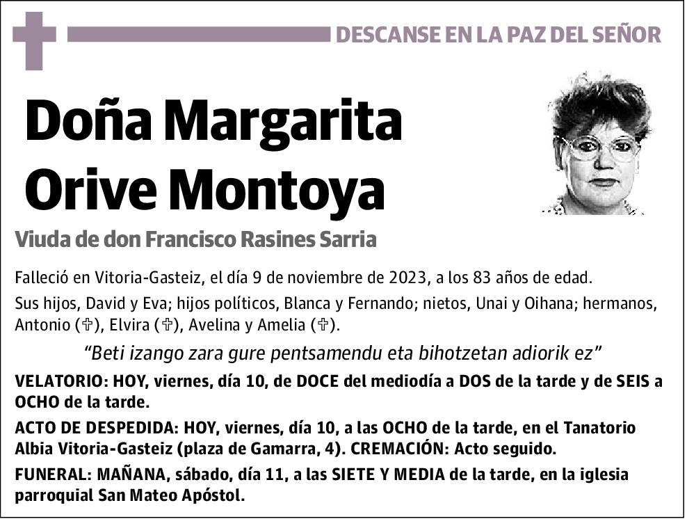 Margarita Orive Montoya