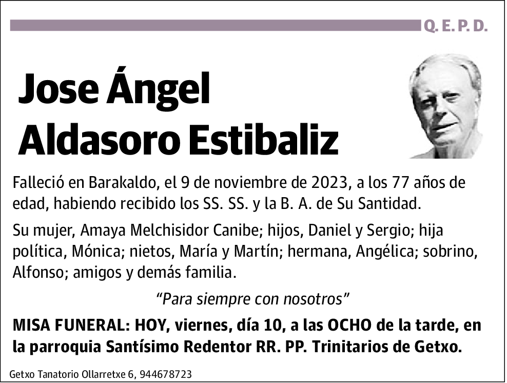 Jose Ángel Aldasoro Estíbaliz