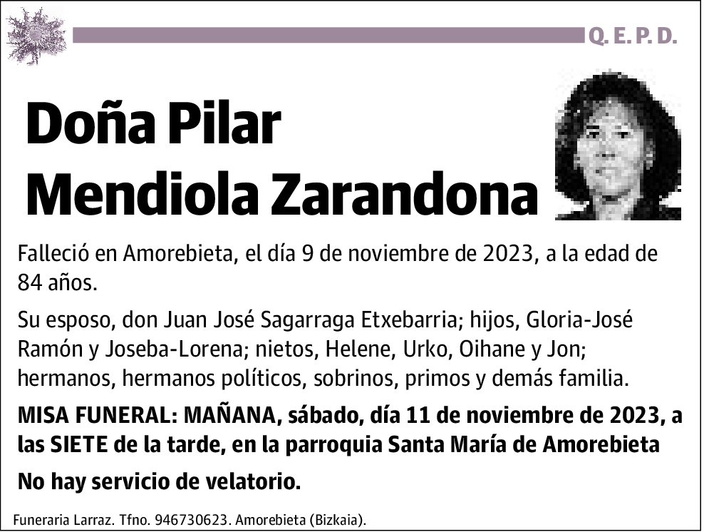 Pilar Mendiola Zarandona