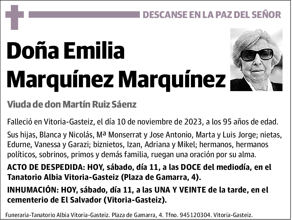 Emilia Marquínez Marquínez