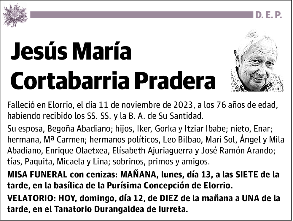 Jesús María Cortabarria Pradera