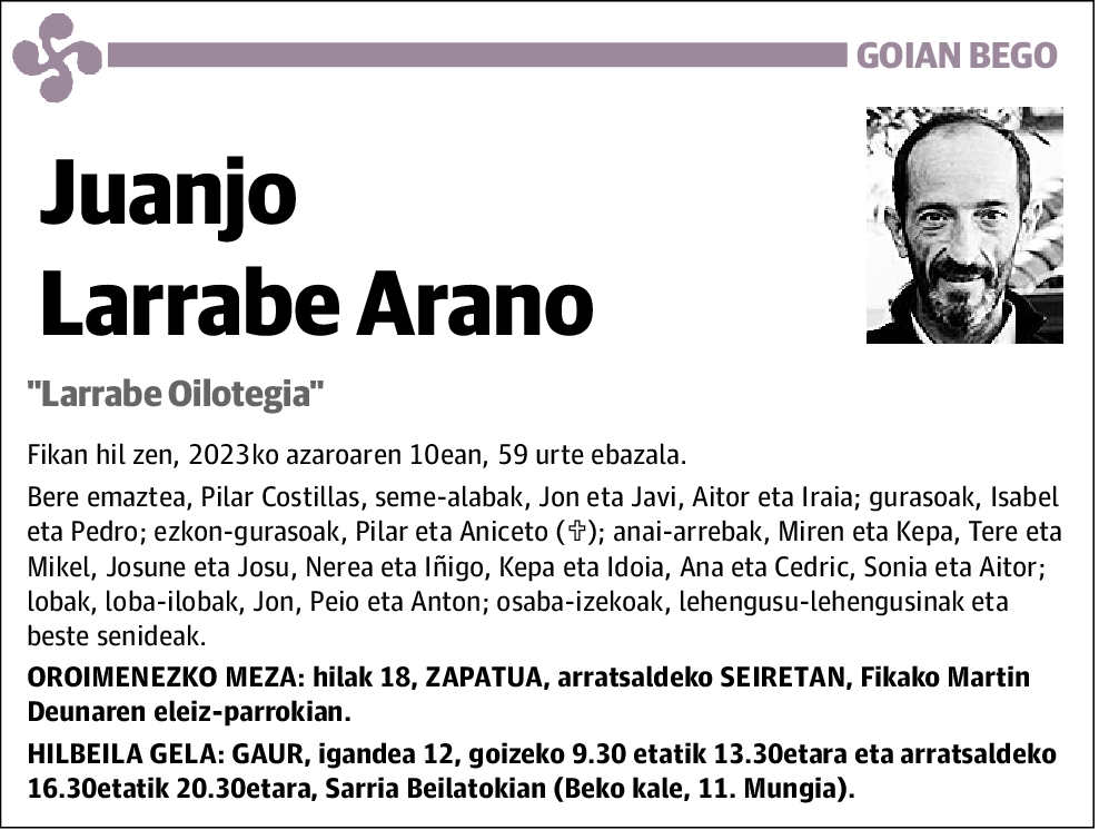 Juanjo Larrabe Arano