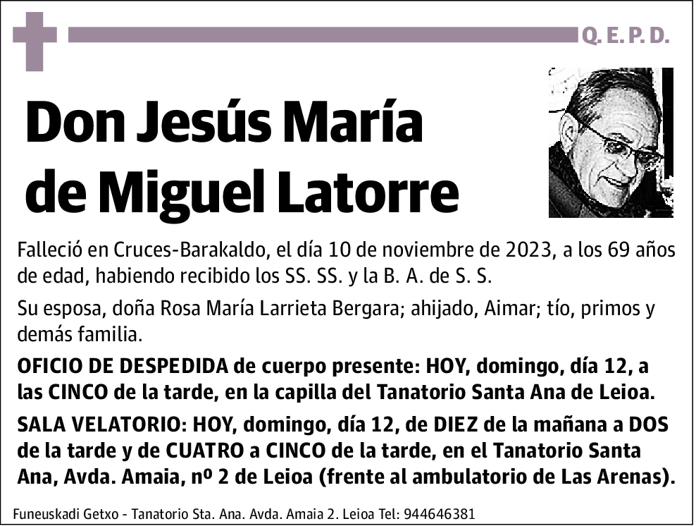 Jesús María de Miguel Latorre