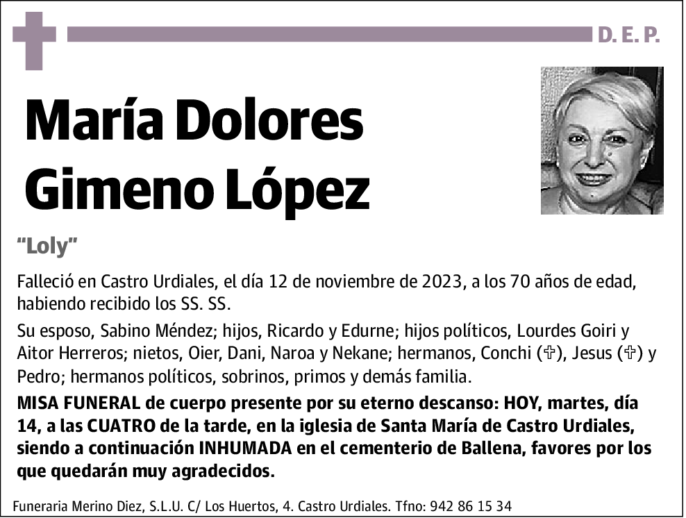 María Dolores Gimeno López