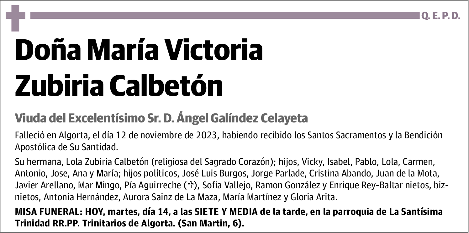 María Victoria Zubiria Caldetón