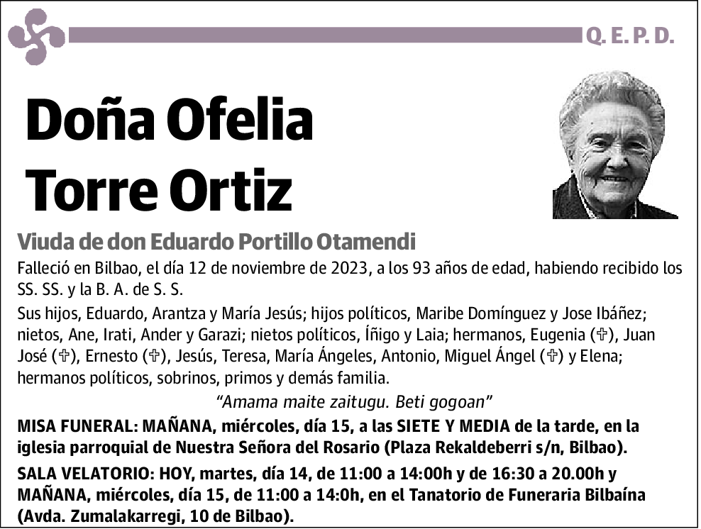 Ofelia Torre Ortiz