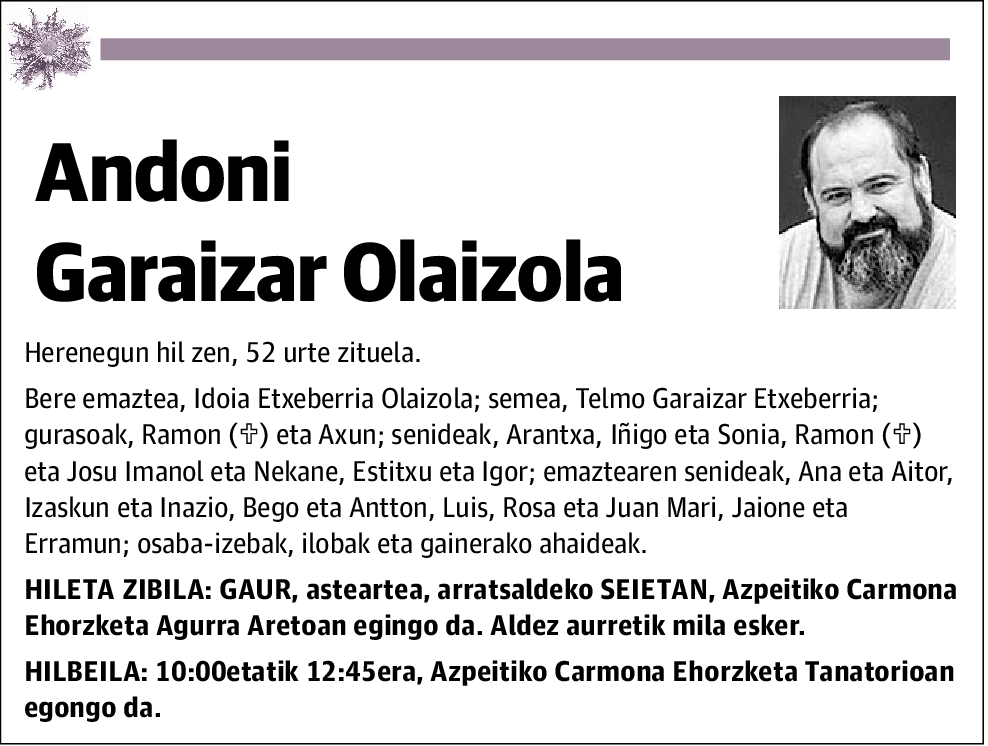 Andoni Garaizar Olaizola