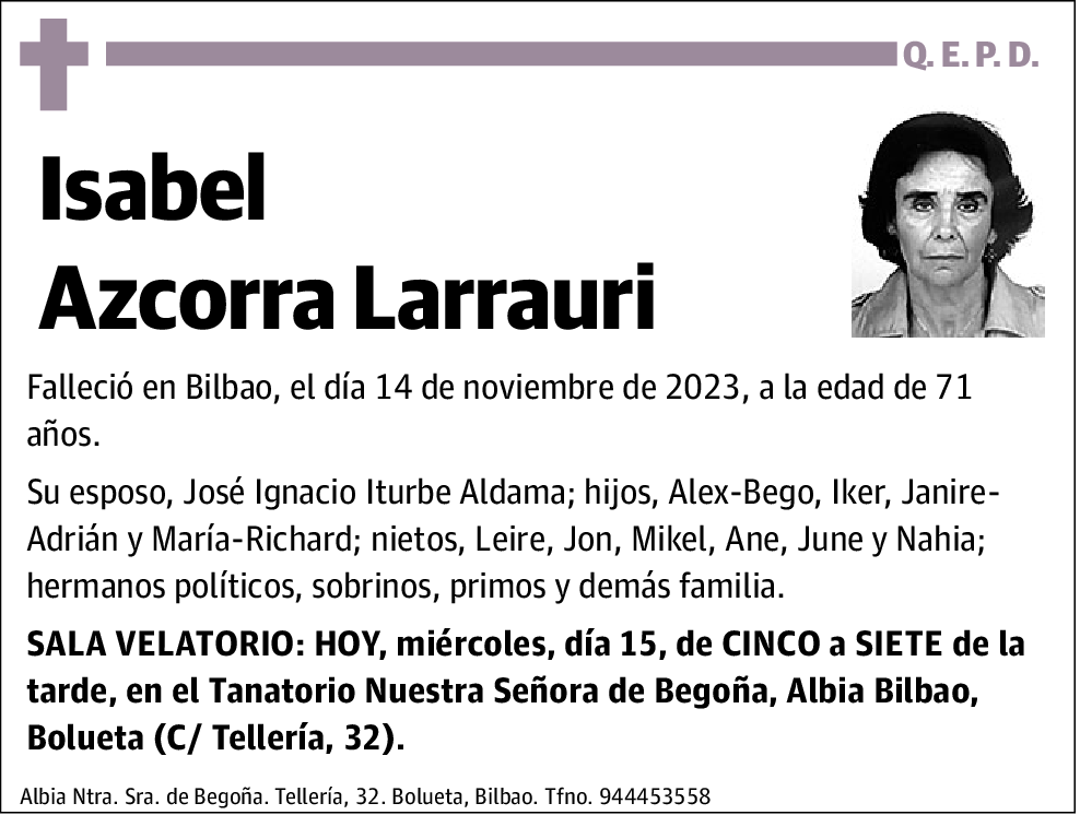 Isabel Azcorra Larrauri