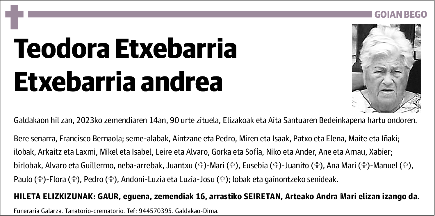 Teodora Etxebarria Etxebarria