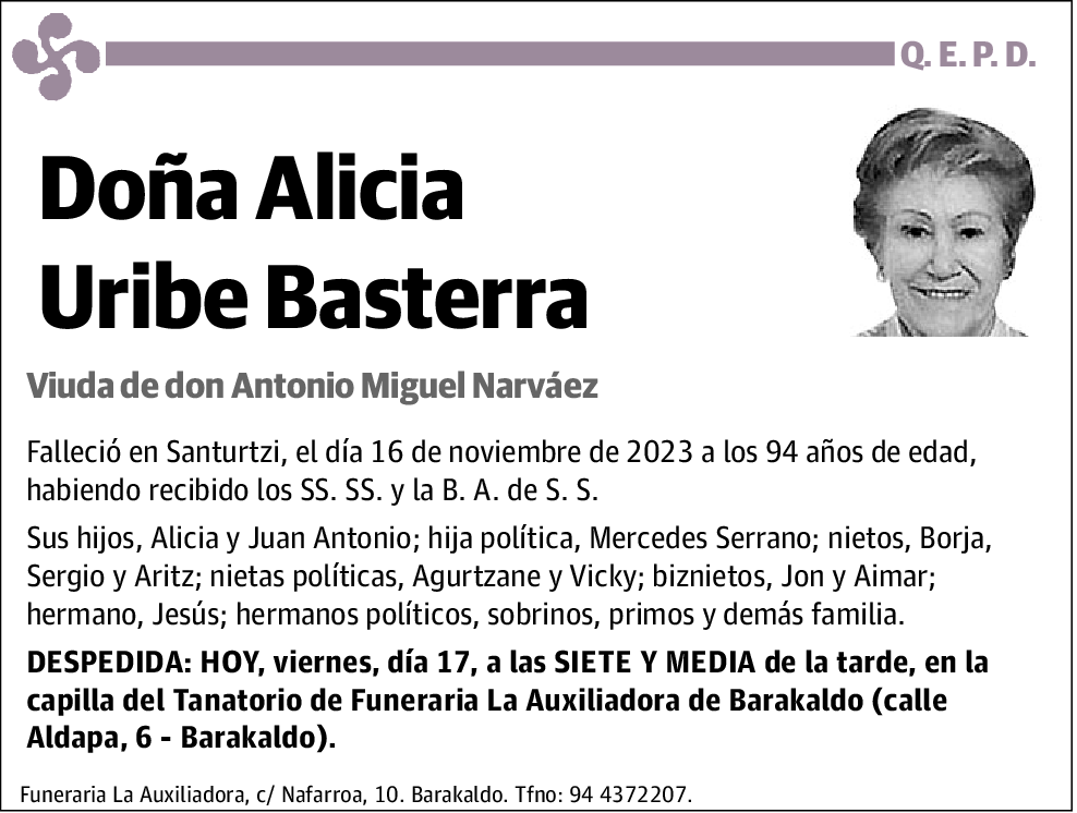 Alicia Uribe Basterra