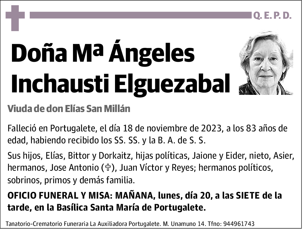 María Ángeles Inchausti Elguezabal