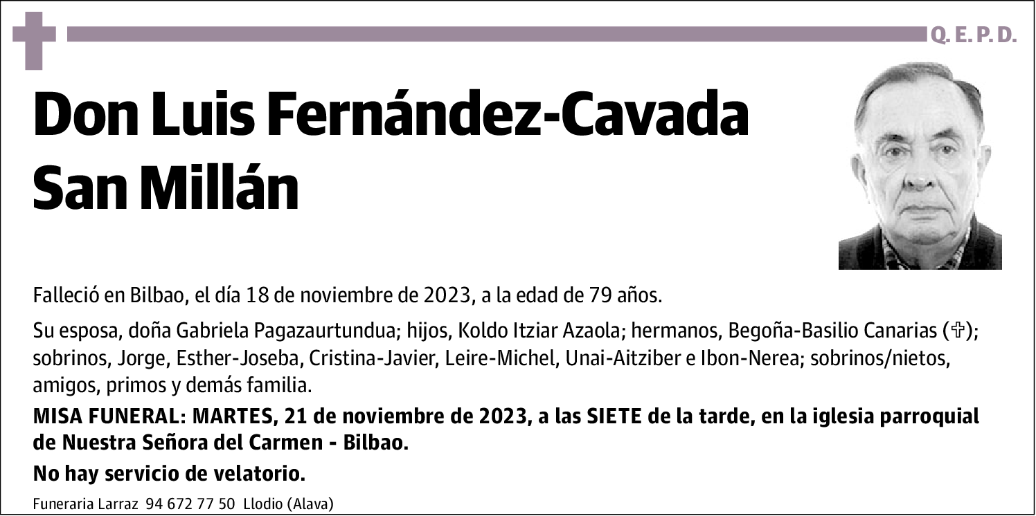 Luis Fernández-Cavada San Millan